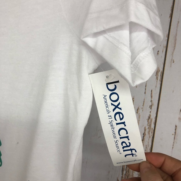 NWT, Boxercraft Graphic Cold Shoulder T, Size Small. - Picture 2 of 5